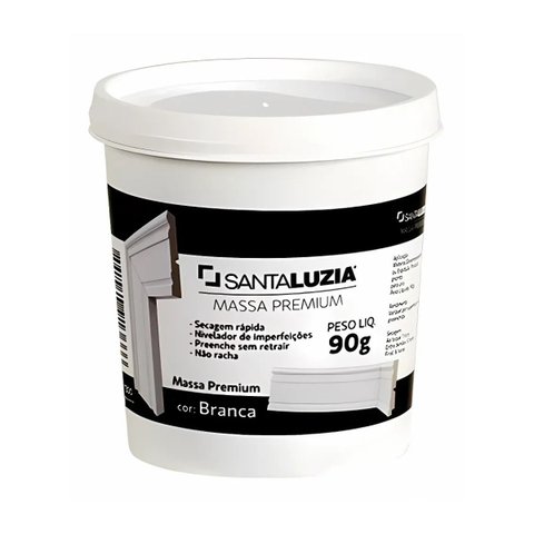 Massa Flex para Acabamento Cor Branca 90g Santa Luzia
