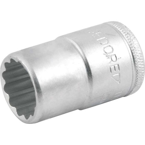Soquete Estriado 015.107 D19-16mm Encaixe de 1-2 16mm Sistema Estrela Gedore