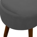 Ver imagem 3 de Puff Banqueta Decorativo Pés Madeira Cinza