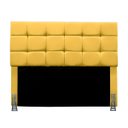 Ver imagem 1 de Cabeceira Solteiro 90 Cm Estofada Talita em Suede com Frame:amarelo