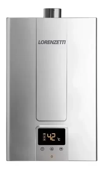 Ver imagem 1 de Aquecedor a Gás Lorenzetti Lz2000de-i Prata 20 Litros GN ou GLP:GN
