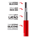 Ver imagem 6 de Torneira Cozinha Mesa Flexível Luxo Color Red C-65