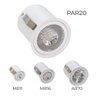 Spot de Embutir Micro Borda 8cm P/ Led Par20 E27 4447 Branco Vettro St2934 - 6