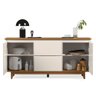 Aparador Buffet 2 Portas 2 Gavetas Balcão Multiuso Off White - 10