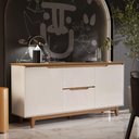 Ver imagem 7 de Aparador Buffet 2 Portas 2 Gavetas Balcão Multiuso Off White