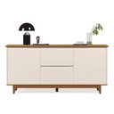 Ver imagem 4 de Aparador Buffet 2 Portas 2 Gavetas Balcão Multiuso Off White