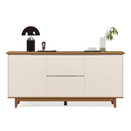Aparador Buffet 2 Portas 2 Gavetas Balcão Multiuso Off White - 4