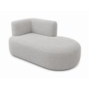 Ver imagem 7 de Sofá Puf Orgânico 140 cm 2 Lugares Consultório Recepção Sala:Cinza/Bouclé Lado Direito
