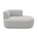 Ver imagem 6 de Sofá Puf Orgânico 140 cm 2 Lugares Consultório Recepção Sala:Cinza/Bouclé Lado Direito