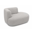 Ver imagem 5 de Sofá Puf Orgânico 140 cm 2 Lugares Consultório Recepção Sala:Cinza/Bouclé Lado Direito