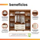Ver imagem 5 de Guarda Roupas Casal 8 Portas 6 Gavetas Titas