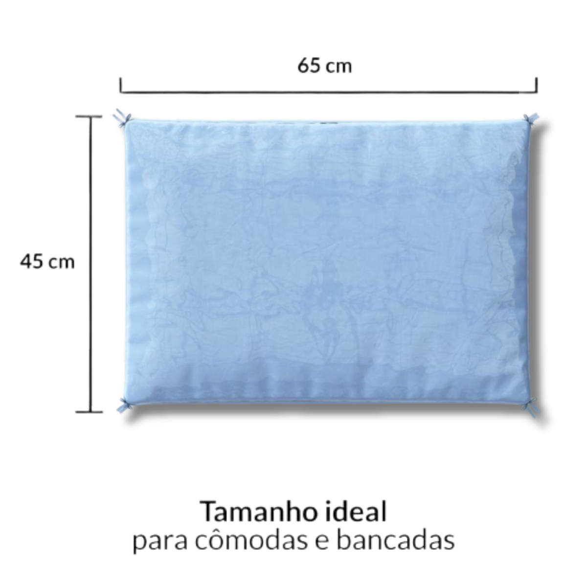 Trocador de Cômoda Plastificado Impermeável Azul - 3