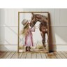 Quadro Decorativo Cowgirl Boiadeira Chapéu Cavalo Rodeio Quarto Menina Decoração - 3