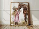 Ver imagem 3 de Quadro Decorativo Cowgirl Boiadeira Chapéu Cavalo Rodeio Quarto Menina Decoração