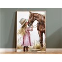 Ver imagem 2 de Quadro Decorativo Cowgirl Boiadeira Chapéu Cavalo Rodeio Quarto Menina Decoração