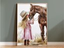 Ver imagem 2 de Quadro Decorativo Cowgirl Boiadeira Chapéu Cavalo Rodeio Quarto Menina Decoração