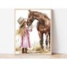 Quadro Decorativo Cowgirl Boiadeira Chapéu Cavalo Rodeio Quarto Menina Decoração - 1