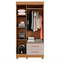 Ver imagem 4 de Guarda Roupa Copacabana New 3 Pts Cinamomo/off - Benetil