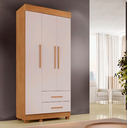 Ver imagem 1 de Guarda Roupa Copacabana New 3 Pts Cinamomo/off - Benetil