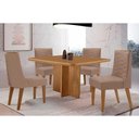Ver imagem 1 de Mesa Cozinha Berlim 90 + 4 Cad Maldivas Naturale Rufato
