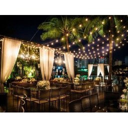 Varal Luz Cordão Preto 30MT lâmpada 15w Transparente 220v - 4