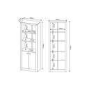 Ver imagem 3 de Estante Livreiro Solteiro Me4110 C/ 2 Portas e 3 Prateleiras Branco - Tecno Mobili