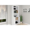 Ver imagem 2 de Estante Livreiro Solteiro Me4110 C/ 2 Portas e 3 Prateleiras Branco - Tecno Mobili
