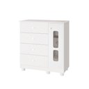 Ver imagem 2 de Cômoda Infantil Katatau 1 Portas 4 Gavetas Branco - Rede Móveis