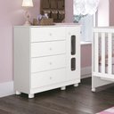 Ver imagem 1 de Cômoda Infantil Katatau 1 Portas 4 Gavetas Branco - Rede Móveis