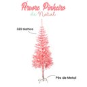 Ver imagem 4 de Arvore de Natal Rosa com 1,80 Metros e 320 galhos