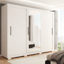 Ver imagem 2 de Guarda-roupa Casal Santiago 3 Portas 2 Gavetas com Espelho Caemmun