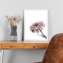 Ver imagem 2 de Quadro Foto Flor Moderna Rosa 33x24cm - com Vidro:moldura Preta