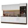 Armário de Cozinha Completa 310cm Rustic/Branco Stella Madesa 01 - 3