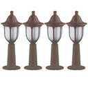 Ver imagem 1 de Kit 4 Luminárias de Chão Balizador Bivolt com Lente Fosca E27 Jardim Caminho Luminoso Dital
