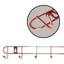 Ver imagem 6 de Cabideiro de Parede Rose Gold Suporte Aramado 8 Ganchos Organizador Guarda Roupas Toalhas Multiuso U