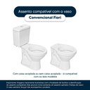 Ver imagem 4 de Assento Sanitário Soft Close Fiori Cinza Escuro para Vaso Fiori