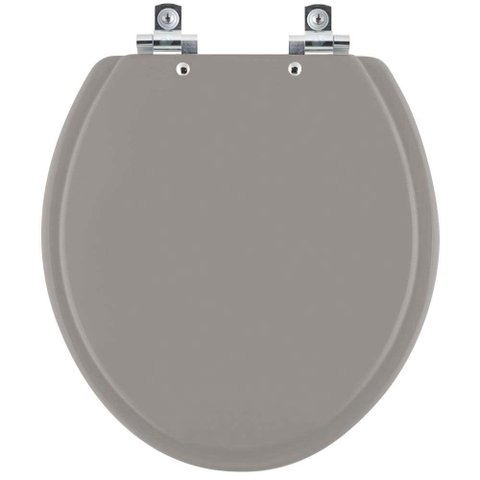 Assento Sanitário Soft Close Fiori Cinza Escuro para Vaso Fiori