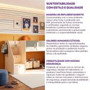 Ver mais imagens de Cama Elevada com Escada Lateral Artsy Madeiraoriginals