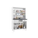 Ver imagem 4 de Cozinha Compacta Topázio Smart c/ 3 Portas e 3 Gavetas Branco - Telasul