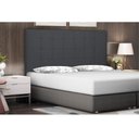 Ver imagem 2 de Cabeceira Verona Para Cama Box Solteiro 90 cm Suede Cinza - D’Rossi