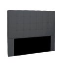 Ver imagem 1 de Cabeceira Verona Para Cama Box Solteiro 90 cm Suede Cinza - D’Rossi