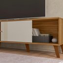 Ver imagem 6 de Rack Molly Ptl para TV até 75 Polegadas 180cm MDF com 2 Portas Off White