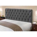 Ver imagem 2 de Cabeceira Cama Box Casal 140cm Cristal Suede Cinza - JS Móveis