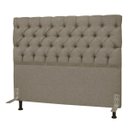Ver imagem 1 de Cabeceira Cama Box Casal Queen 160cm Cristal Linho Bege - JS Móveis