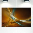 Ver imagem 1 de Quadro Decorativo Tela Canvas Abstratro Ref:qbab20 Lojall 90 X 60 Cm Borda Infinita