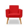 Poltrona Decorativa Annita Sala Escritório:vermelho - 2