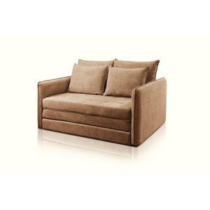Sofa Cama Casal Noronha Luxo 1,55m Cor Linho Marrom