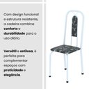 Ver mais imagens de Conjunto de Mesa Tubular 100cm x 60cm Tampo em MDF com 4 Cadeiras Lívia Branco/Preto