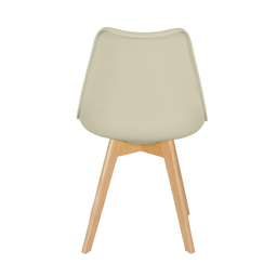 Kit 2 Cadeiras Eames Wood Leda Design - Nude - 5