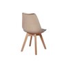 Kit 4 Cadeiras Eames Wood Leda Design - Nude - 4